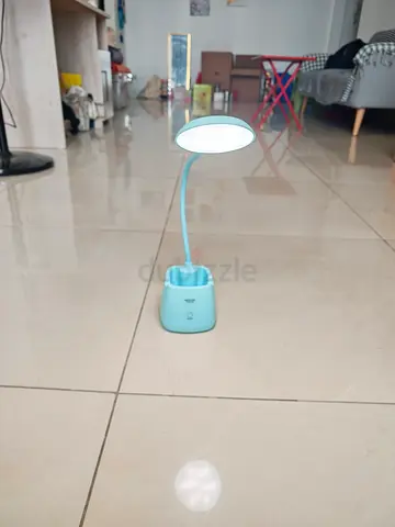 Portable LED Desk Lamp with Flexible Neck - Light Blue