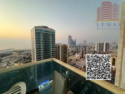 2bhk for rent big size available for rent yearly | ajman one tower