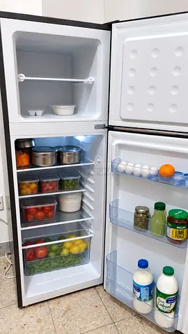 Compact Top-Freezer Refrigerator in Good Working Condition