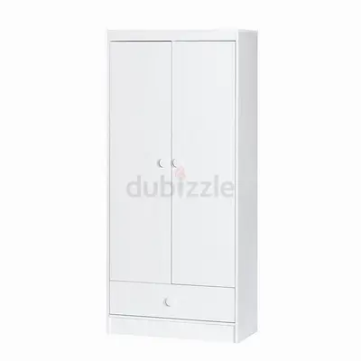 New Ivory 2-Door Wardrobe with Drawer