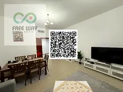 Furnished One-Bedroom Apartment with Living Room for Monthly Rent in Ajman Location: Ajman Corniche 