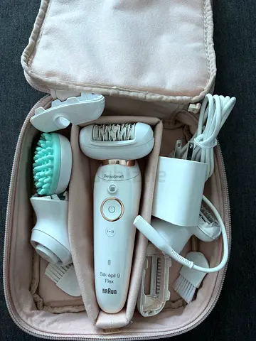 Braun Silk-épil Epilator with Massage & Cleansing Heads - Excellent Condition