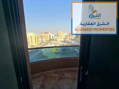اكبر مساحة في ابراج النعيميه1 غرفتين وصاله مع غرفه خدمه مع 2بلكوان
