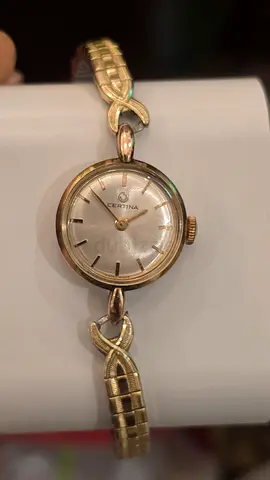 Vintage Certina Ladies' Watch, Swiss Made, 1975, Hand-Wound, 20 Micron Gold Plated