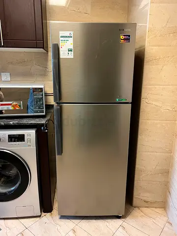 Samsung RT36FAJEDSP free-standing, top-mount double-door refrigerator silver finish