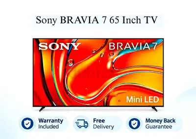 Sony BRAVIA 7 65 Inch Mini LED QLED 120Hz 4K HDR Google TV 2024 Model 65XR70
