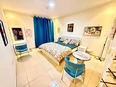 Luxury master bedroom available for rent in al Rawda