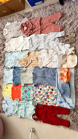 [LAST PRICE 250aed] 30+ baby clothes + free accessories. 6 to 9 months. H&M, Next, Original Marines.