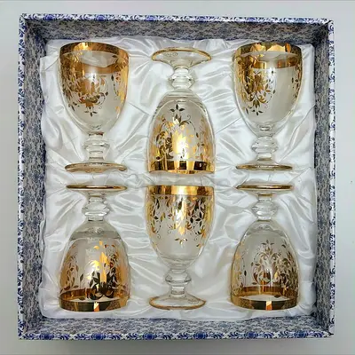 Vintage-style Bohemian Drinking Glass (6 Pcs Glassware)