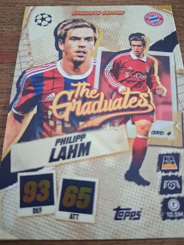 Topps Philipp Lahm FIFA/UEFA Champions collectible card - The Gladiators special edition