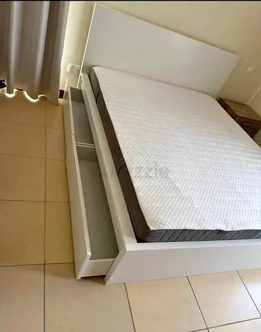 Ikea Queen Size Bed with Mattress Available in Perfect Condition