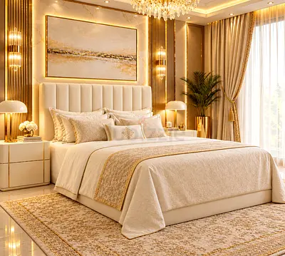 New Elegant Beige queen Bed with Upholstered storage bed with medical mattress and queen size bed