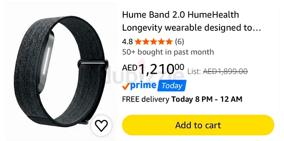 Hume Band 2.0 fitness & health tracker - Brand new