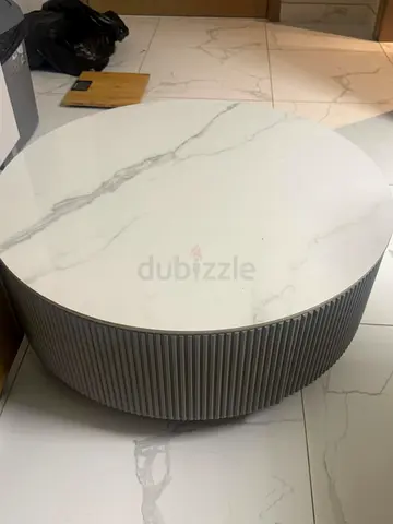 Brand New Round Sintered Stone Coffee Table - Never Used!