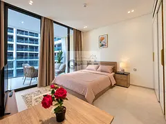 Furnished Studio | Binghatti Ghost | Balcony & Pool View