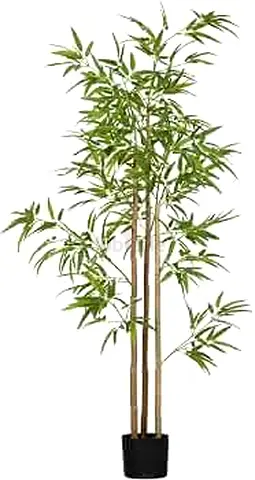Tall Artificial Bamboo Plant in Pot - 180cm Decorative Indoor Greenery