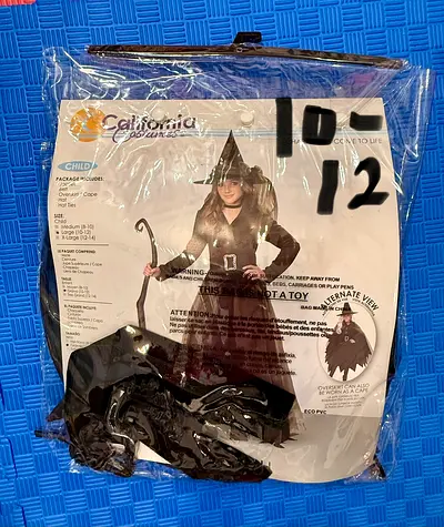 Child's Witch Costume (Size 10-12) - Used once!