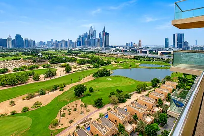 Luxury Dubai Apartment with Golf Course Views