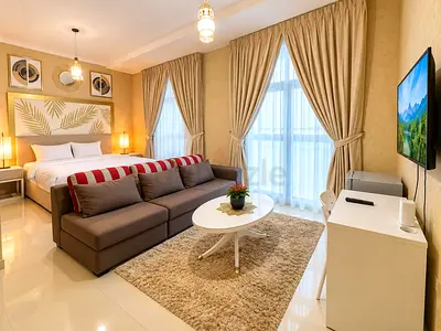 0% commission, marina luxury master bedroom with attached washroom, living area with kitchen