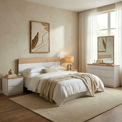 New Milan 5-Piece King Bedroom Set - 180x200 cm