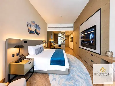 Furnished Studio | Burj & Skyline View | Balcony Access