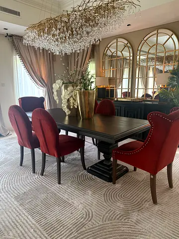 The one furniture store Dining chairs and glass shelves unit