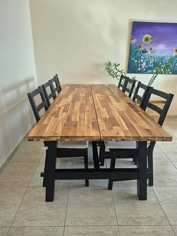 IKEA dining table with 8 chairs