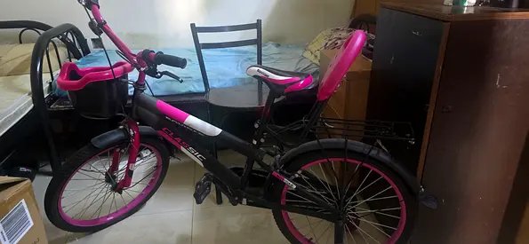 Kids 20-inch Pink & Black Bicycle for sale