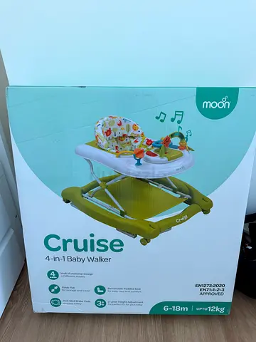 Moony Cruise 4-in-1 Baby Walker (Green) - New in Box