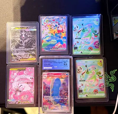 Graded & PSA-slabbed Rare Pokémon Card Lot (Pikachu, Mew, Wailord +)