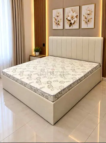 Brand New queen size bed with madical mattress with storage available