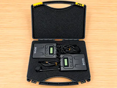 BOYA Professional Wireless Lavalier Microphone System with Carrying Case