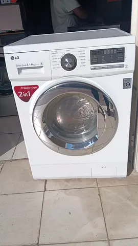 LG 2-in-1 Front Load Washer Dryer (White) - Good Working Condition