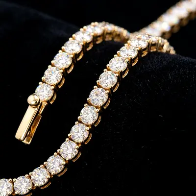 IGI Certified 5.58 Carat Diamond Tennis Bracelet | 18K Solid Gold | Total Weight 8.40g | Luxury Fine