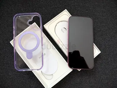 iPhone 16 in Pink with Box and Case