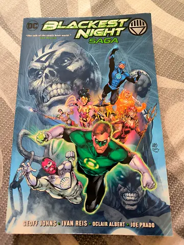 Blackest night saga comic book