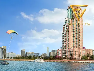Full Sea & Burj Khalifa View // Luxury Living // Fully Furniahed