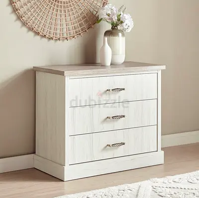 Home Center 3-Drawer Wooden Chest