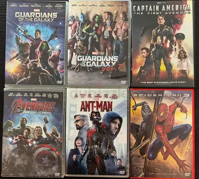 MARVEL Dvds - 6 Super Heroes movies - bundle