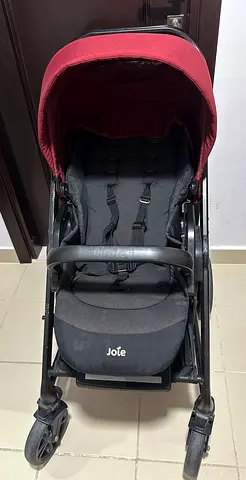 Joie single stroller - good condition, burgundy canopy