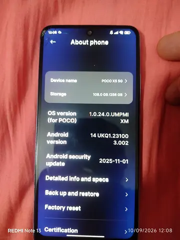 Xaiomi Redmi POCO x5