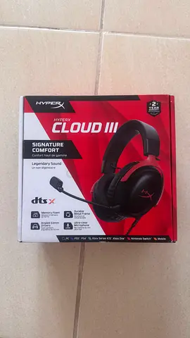 HyperX Cloud III Wired Gaming Headset – Black & Red