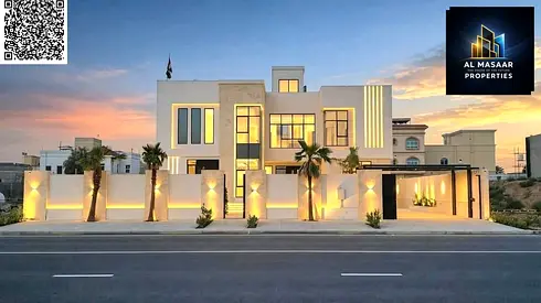 Luxury Villa for Sale in Al Yasmeen – Ajman | 8,000 sq. ft. | 6 Master Bedrooms | Private Pool and Elevator | Freehold