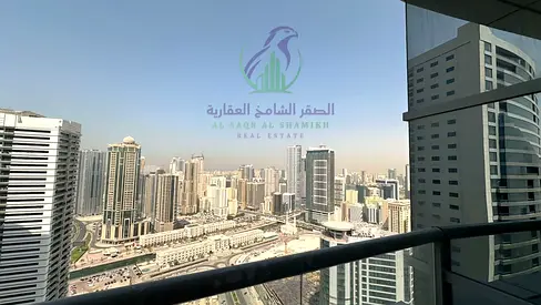 One Bedroom Apartment for Rent in Al Taawun Master Bedroom Side Sea View Balcony Free Parking Spacious Areas
