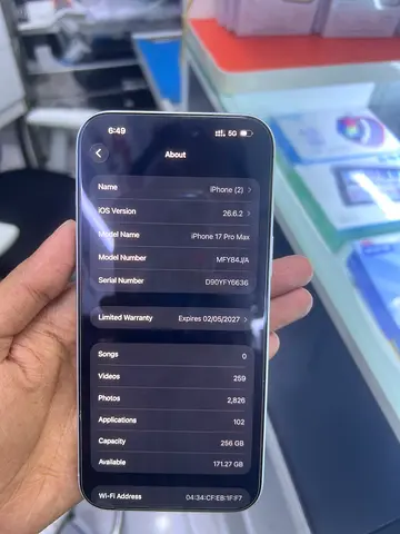 iPhone 17 Pro Max 256GB - Good Condition, Limited Warranty