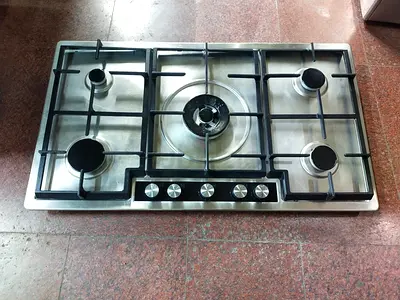 SIEMENS 5-Burner Stainless Steel Built-in Gas Hob - Good Working Condition
