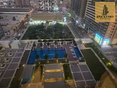 Furnished 1BR | 2 Bathrooms | Balcony & Park Views | Tower JVC