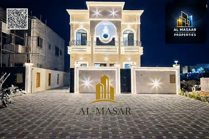 Classic-style villa in Al Zahia, Ajman; excellent finishing. Freehold ownership, with registration and ownership fees included.