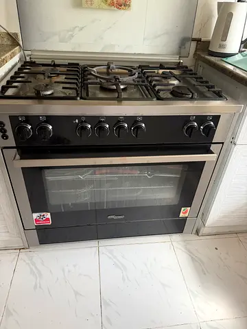 Super. General Stainless Steel 5-Burner Gas Cooker with Oven - Good Condition