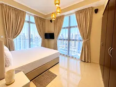 0% commission, female apartment , marina luxury master bedroom with attached washroom, balcony
